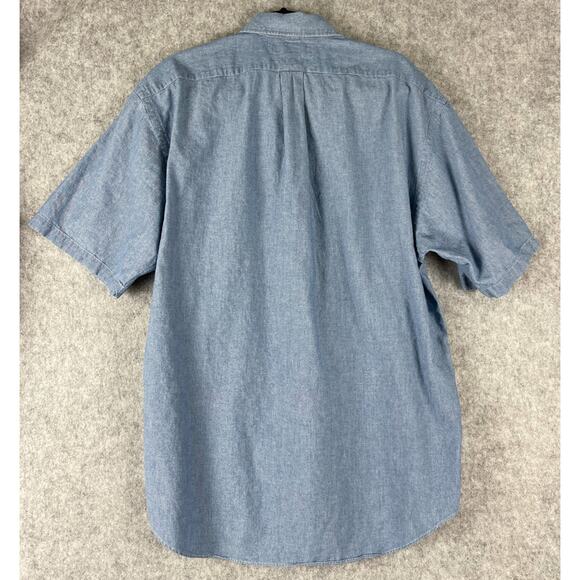VTG Ralph Lauren Golf Tilden Shirt Mens Large Chambray Button Up Crest Preppy - Picture 8 of 12